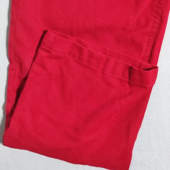 Vans  Knost la Curren Authentic Chino pants men's youth size 26 red  loose fit - Picture 11 of 14